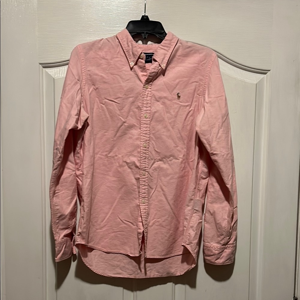 Polo by Ralph Lauren Pink Casual Button Down Shirt Boys
